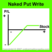 Naked Put Write Risk Graph
