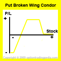 Put Broken Wing Condor Spread Risk Graph