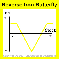 Reverse Iron Butterfly Spread Risk Graph