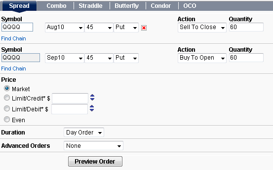 Roll Forward Using Simultaneous Order